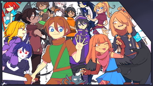 artist:nights character:aria character:boyfriend character:corona character:five character:kaji character:kotori character:ludwig character:lune character:meimona character:nino character:reed character:ruit character:selene character:solis character:suvillan group_appearance // 1920x1080 // 907.5KB